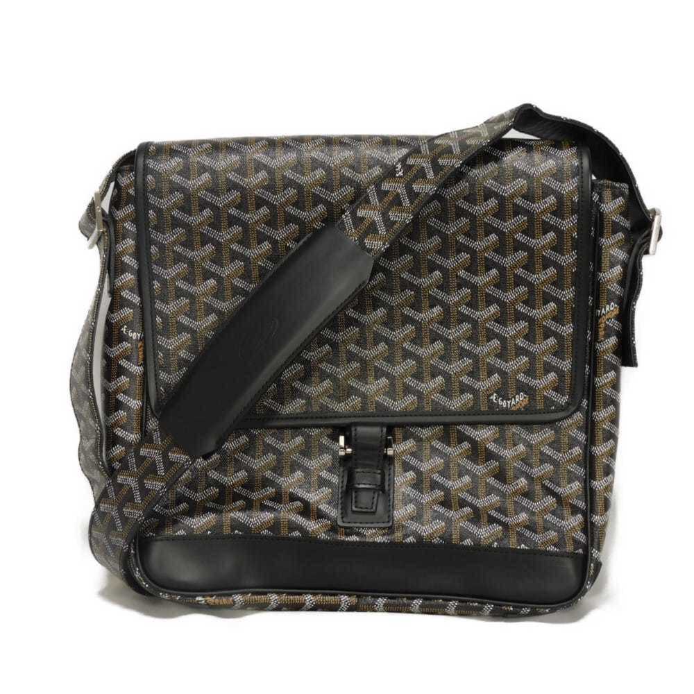 Goyard GOYARD Shoulder Bag Grand Bleu MM Discontinued Rare Toile Calf Square ...